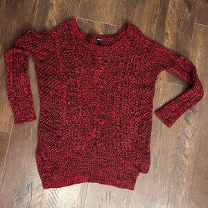 Red and Black Express Sweater